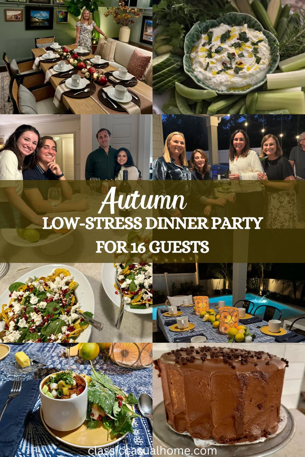 autumn dinner for 16