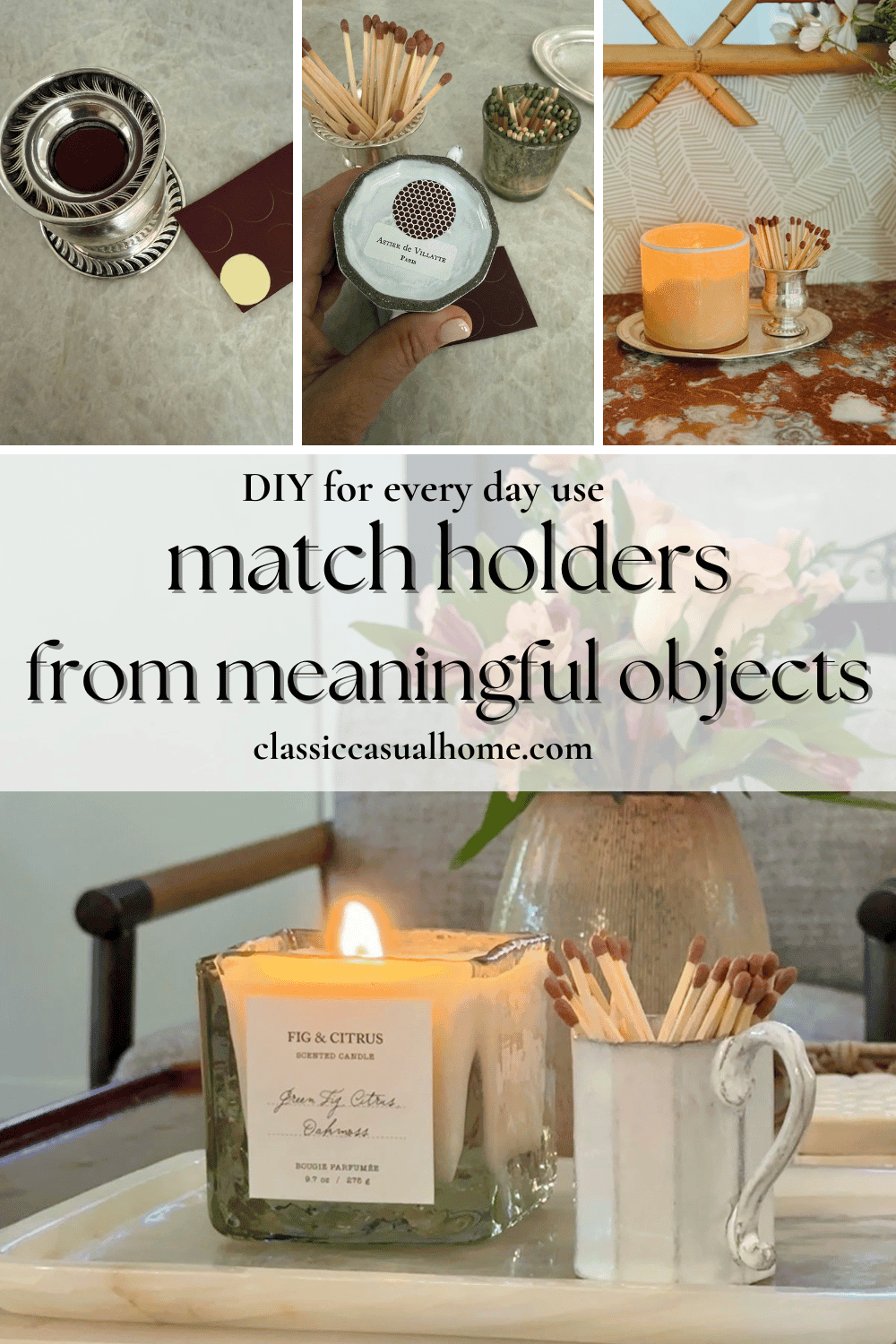 match holders out of cherished objects How to make